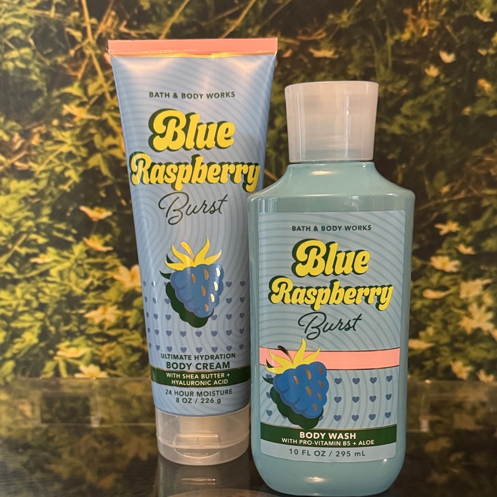 Bath & Body Works Blue Raspberry Burst Body Wash and Cream